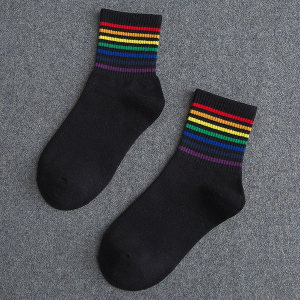 Rainbow Theme Socks