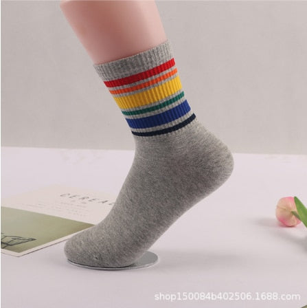 Rainbow Theme Socks